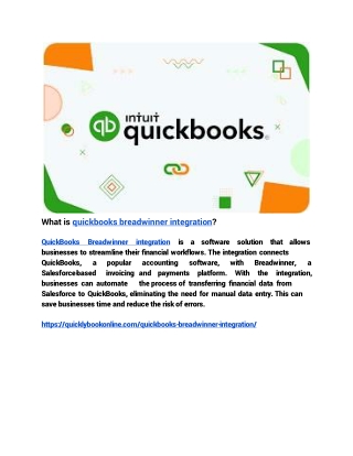 What is quickbooks breadwinner integration (1)