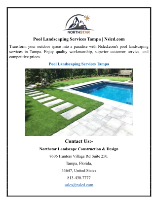 Pool Landscaping Services Tampa | Nslcd.com