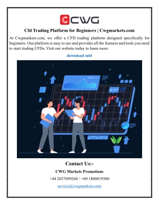 Cfd Trading Platform for Beginners | Cwgmarkets.com