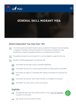 Permanent Resident Visa Consultant for Australia