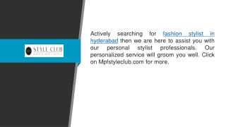 Fashion Stylist In Hyderabad Mpfstyleclub.com