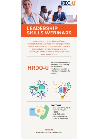 Leadership Skills Webinars