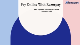 Pay online - Razorpay