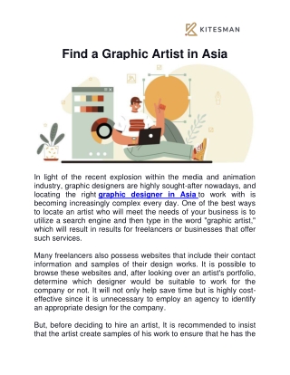 Graphic Designer in India -Kitesman