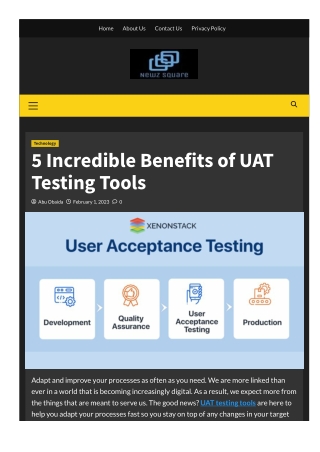 5 Incredible Benefits of UAT Testing Tools