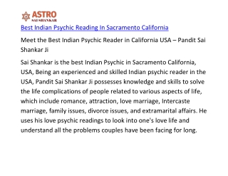 Best Indian Psychic Reading In Sacramento California