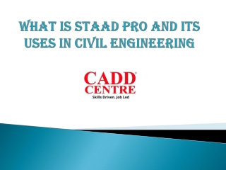 What is STAAD Pro and Its Uses in Civil Engineering