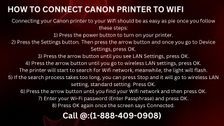 HOW TO CONNECT CANON PRINTER TO WIFI