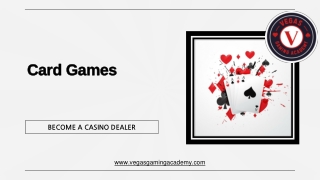 Card Games - Vegas Gaming Academy