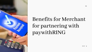Benefits for Merchant for partnering with paywithRING