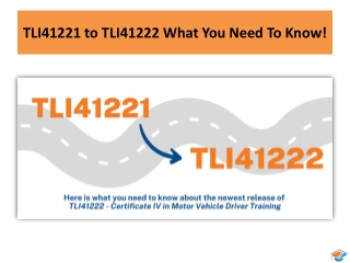TLI41221 to TLI41222 What You Need To Know