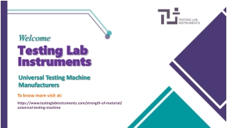 Universal Testing Machine Manufacturers