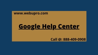 Google Help Center