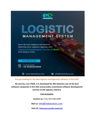 Logistics Management Software