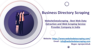 Business Directory Scraping