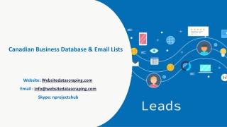 Canadian Business Database & Email Lists