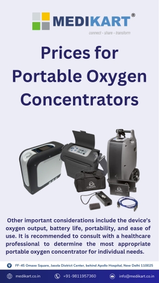 price of portable oxygen concentrator 2023 | Medikart HealtCare