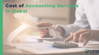 Cost of Accounting Services in Dubai