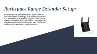 Rockspace Range Extender Setup_