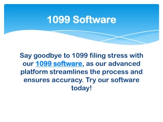 1099 Software