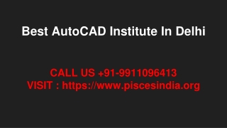 Best AutoCAD Institute In Delhi