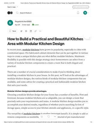 modular kitchen design