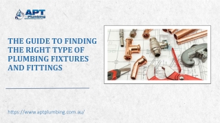 The Guide To Finding The Right Type Of Plumbing Fixtures And Fittings