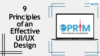 9 Principles of an Effective UI/UX Design