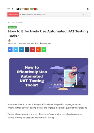 How to Effectively Use Automated UAT Testing Tools