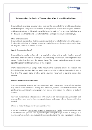 Understanding the Basics of Circumcision What It Is and How It’s Done (1)