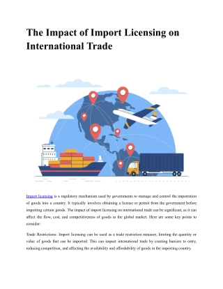 The Impact of Import Licensing on International Trade.docx