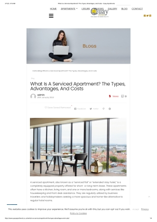 What Is a Serviced Apartment_ The Types, Advantages, and Costs - Quay Apartments