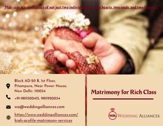 Best Matrimony for Rich Class Families