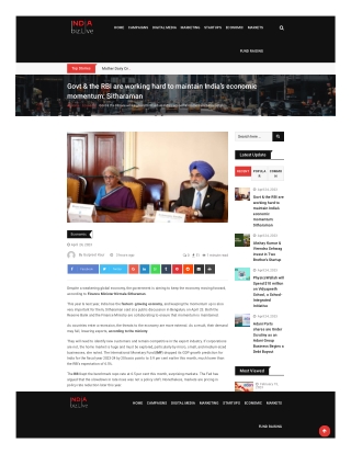 indiabiz-live-govt-the-rbi-are-working-hard-to-maintain-indias-economic-momentum-sitharaman-