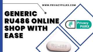 Generic RU486 Online Shop with Ease