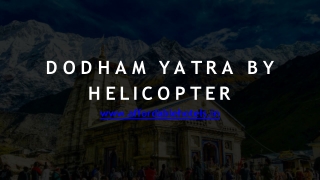 Efficient and Safe: Dodham Yatra by Helicopter