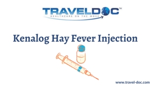 Kenalog Hay Fever Injection