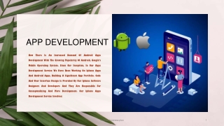 APP DEVLOPMENT