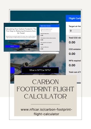 carbon footprint flight calculator