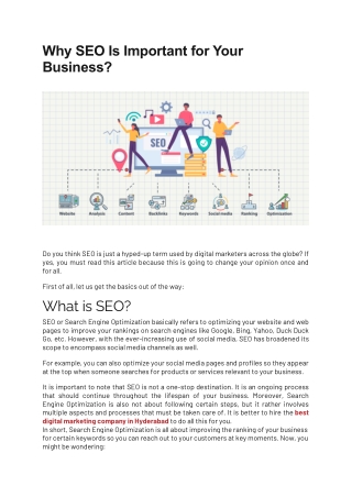 Why SEO Is Important for Your Business