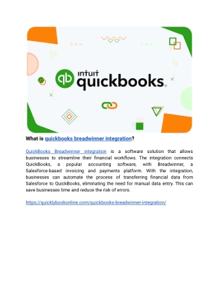 What is quickbooks breadwinner integration (1)