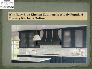Why Navy Blue Kitchen Cabinets Is Widely Popular – Country Kitchens Online