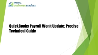 Troubleshooting Guide to Fix QuickBooks Payroll won’t Update Issue