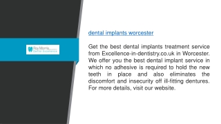 Dental Implants Worcester Excellence-in-dentistry.co.uk