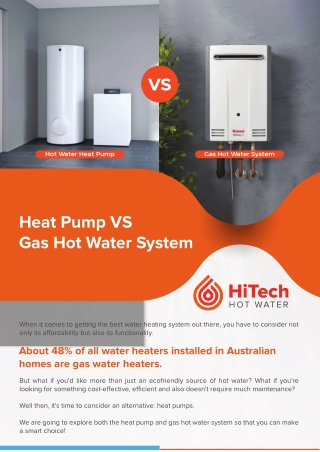 Heat Pump VS Gas Hot Water System