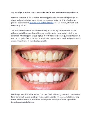 Say Goodbye to Stains_ Our Expert Picks for the Best Teeth Whitening Solutions .docx