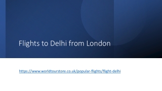 Flights to Delhi from London 