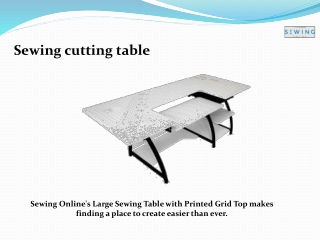 Sewing cutting table