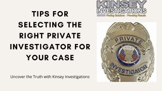 Find The Right Private Investigator in Beverly Hills | Kinsey Investigations