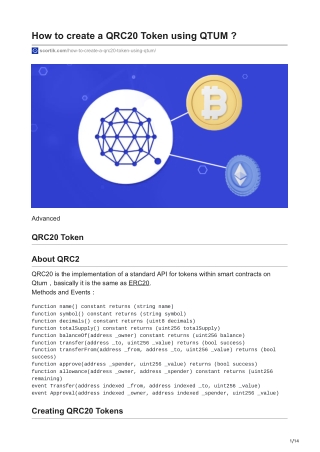 scortik.com-How to create a QRC20 Token using QTUM  (1)